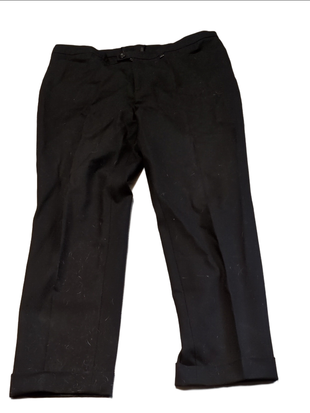 Bogner Black Cuffed Pants Size 12 Long